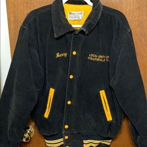Corduroy letterman’s jacket